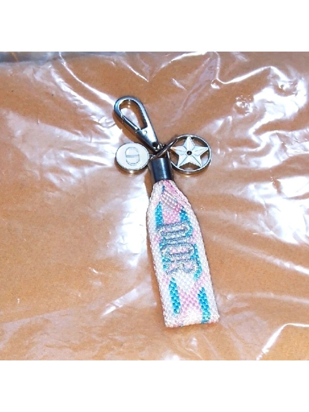 Dior Noverty Pink and Blue Keychain Charm
